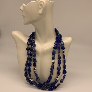Lapis Lazuli and 925 bead necklace